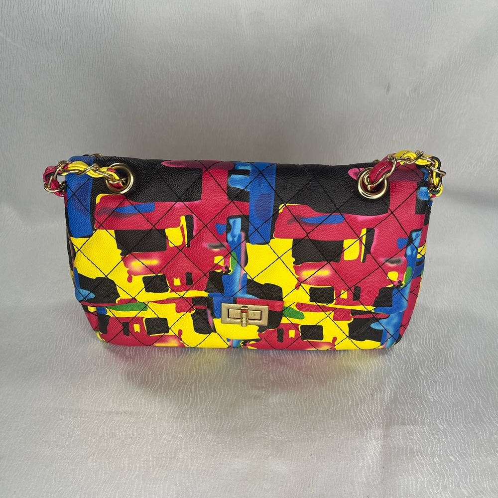 Colorful Quilted Women's Bag